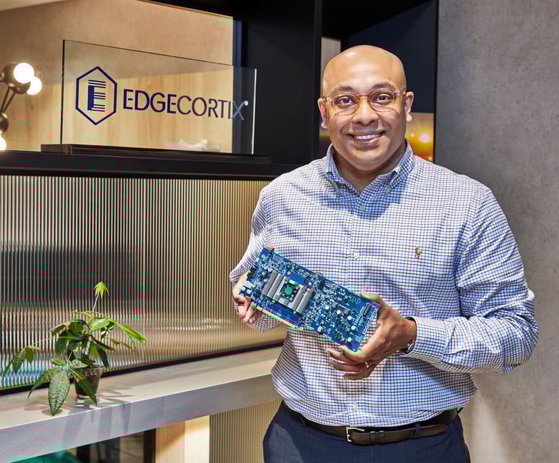 BittWare selects EdgeCortix | Sakya Dasgupta with the EdgeCortix SAKURA-I AI Processor