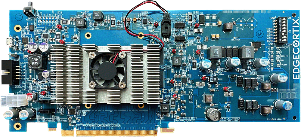 EdgeCortix SAKURA PCIe Dev Card expands a host system with a powerful, yet efficient edge AI chip delivering 40 TOPS EdgeCortix SAKURA PCIe Dev Card expands a host system with a powerful, yet efficient edge AI chip delivering 40 TOPS